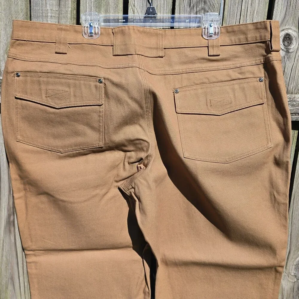 Duluth Trading Mens Double Knee/& Heel Work Pants Cotton Fire Hose 46x30 NWOT